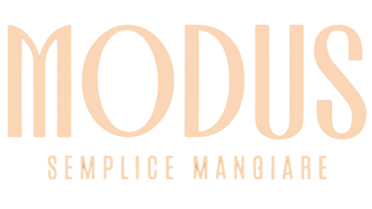 Logo Modus, Semplice Mangiare, in arancio chiaro